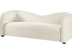 Set da salotto 5 posti VELTADA Velluto Bianco sporco