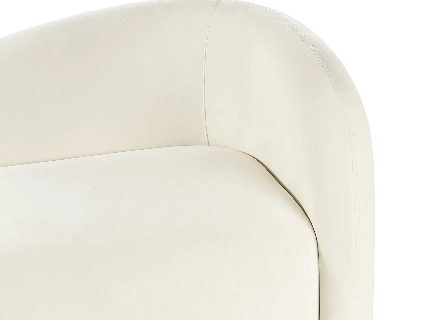 Set da salotto 5 posti VELTADA Velluto Bianco sporco