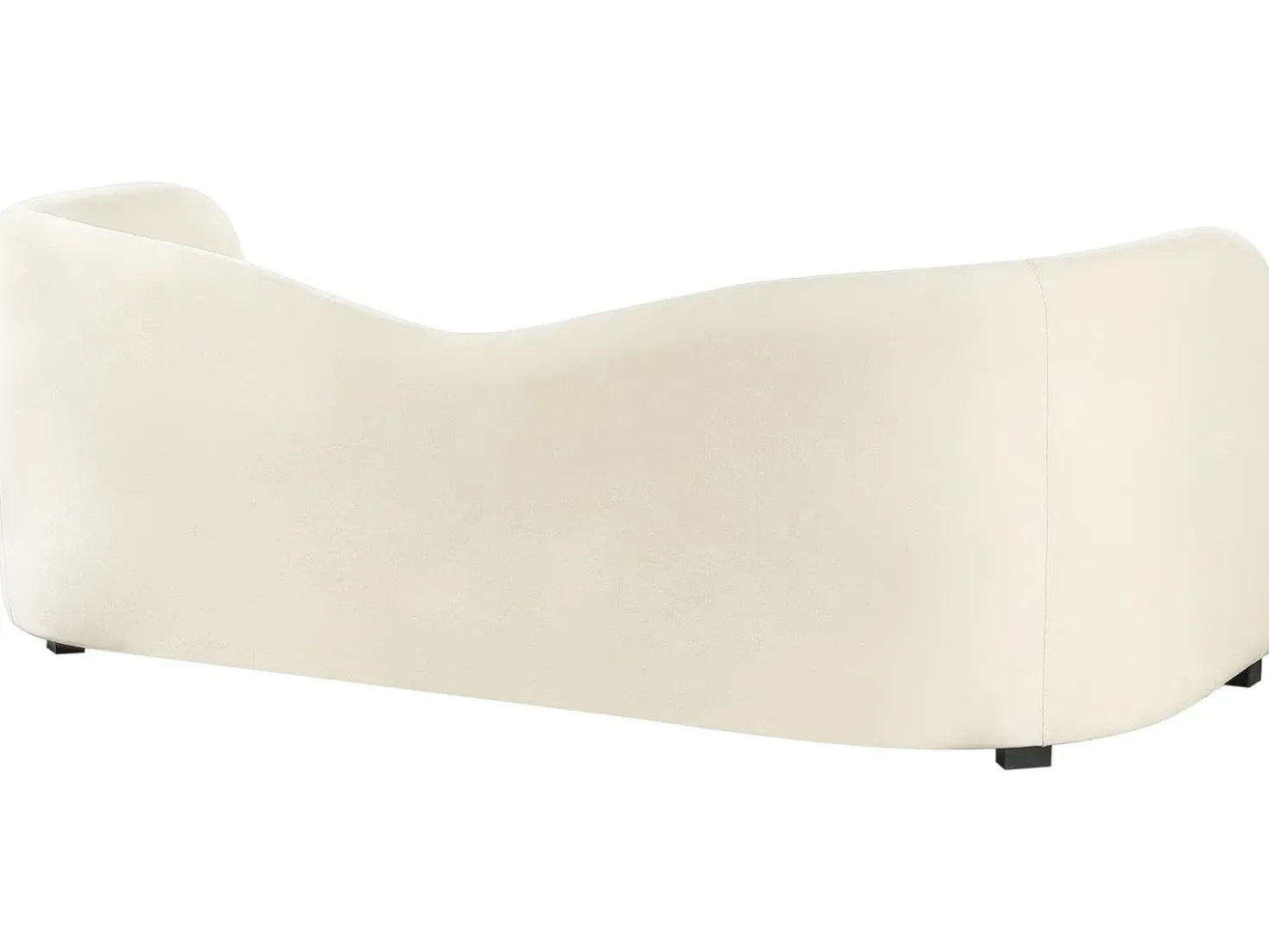 Set da salotto 5 posti VELTADA Velluto Bianco sporco