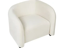 Set da salotto 5 posti VELTADA Velluto Bianco sporco
