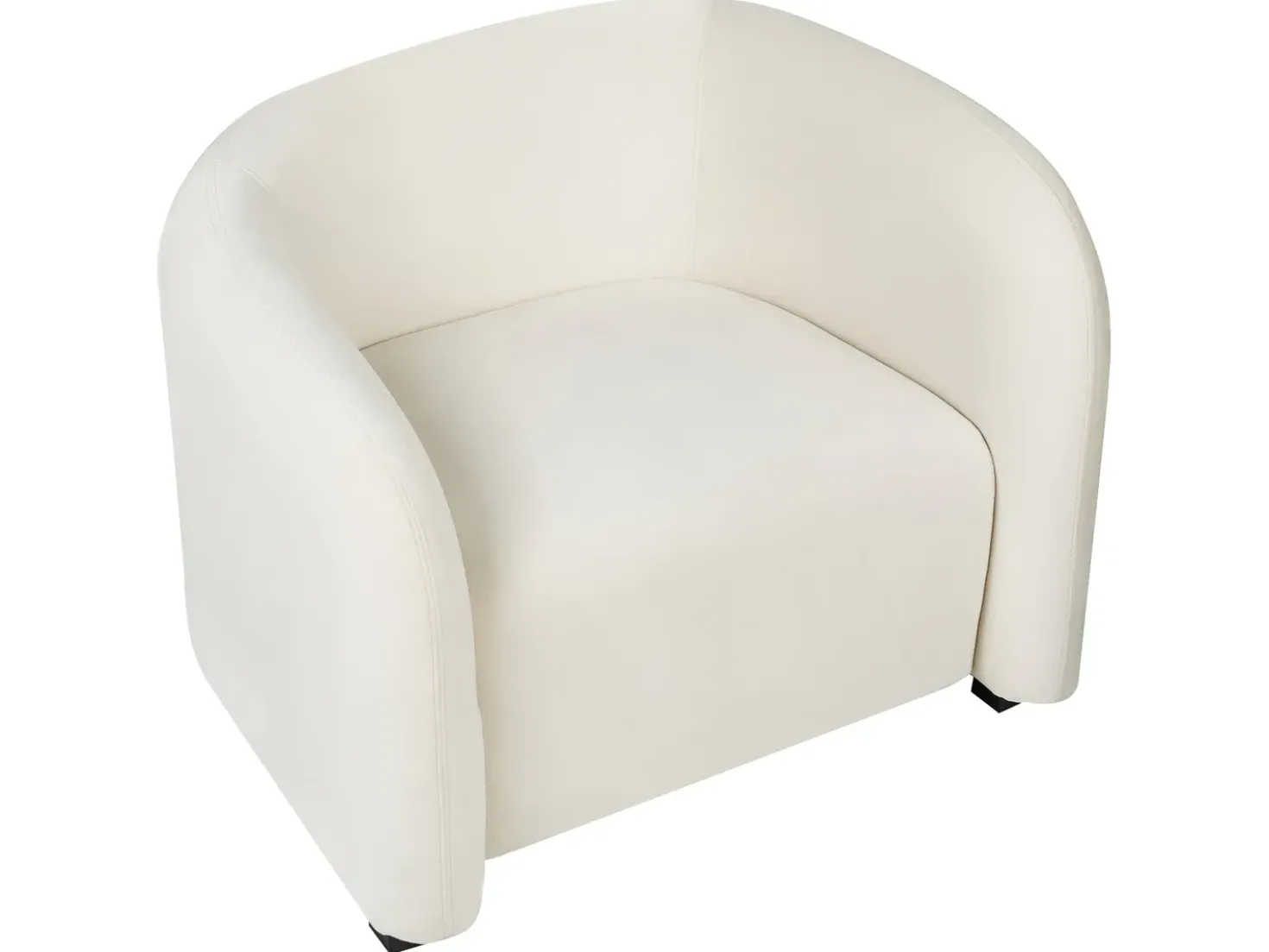 Set da salotto 5 posti VELTADA Velluto Bianco sporco