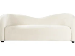 Set da salotto 5 posti VELTADA Velluto Bianco sporco