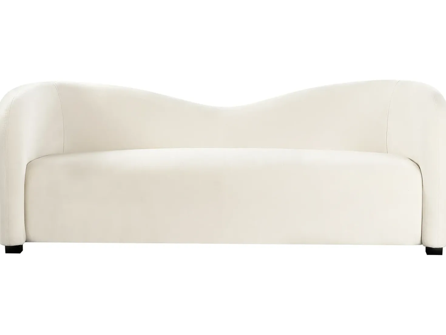 Set da salotto 5 posti VELTADA Velluto Bianco sporco