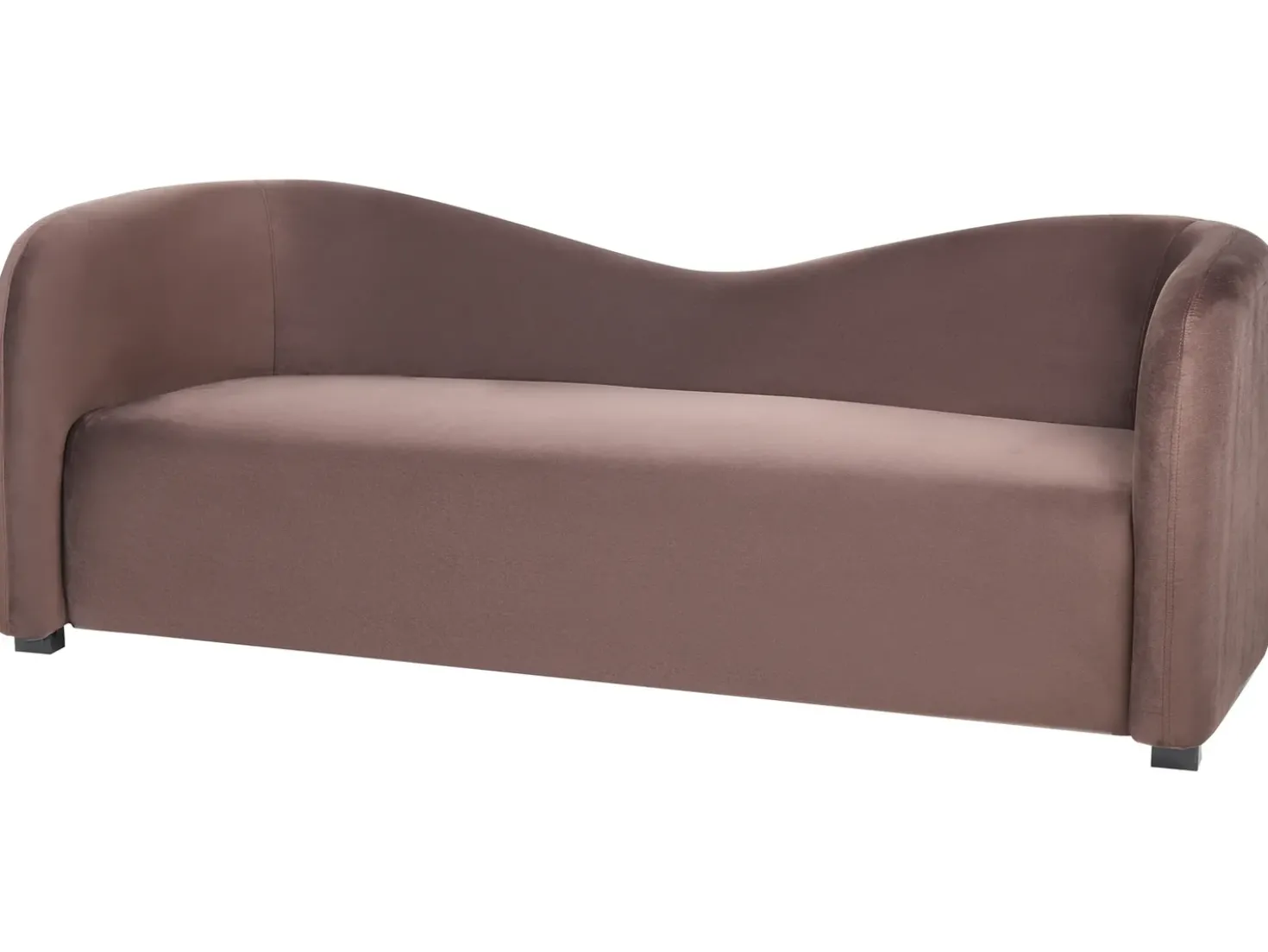 Set da salotto 5 posti VELTADA Velluto Marrone scuro