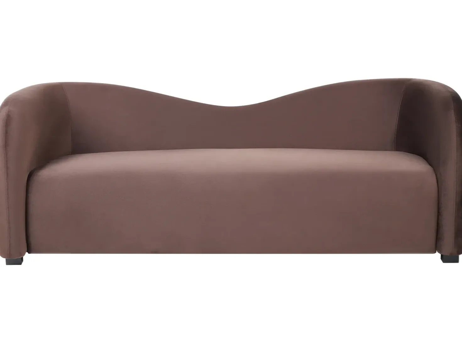 Set da salotto 5 posti VELTADA Velluto Marrone scuro