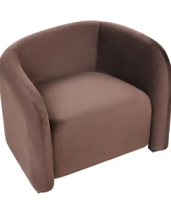 Set da salotto 5 posti VELTADA Velluto Marrone scuro