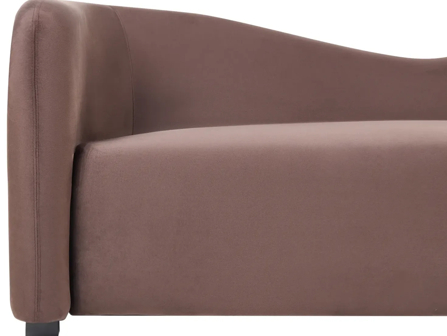 Set da salotto 5 posti VELTADA Velluto Marrone scuro