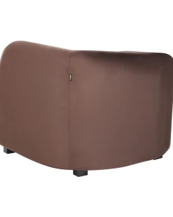 Set da salotto 5 posti VELTADA Velluto Marrone scuro
