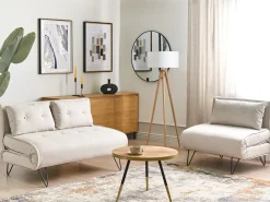 Set da salotto 3 posti VESTFOLD Tessuto Beige chiaro