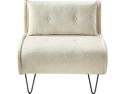 Set da salotto 3 posti VESTFOLD Bouclé Bianco sporco