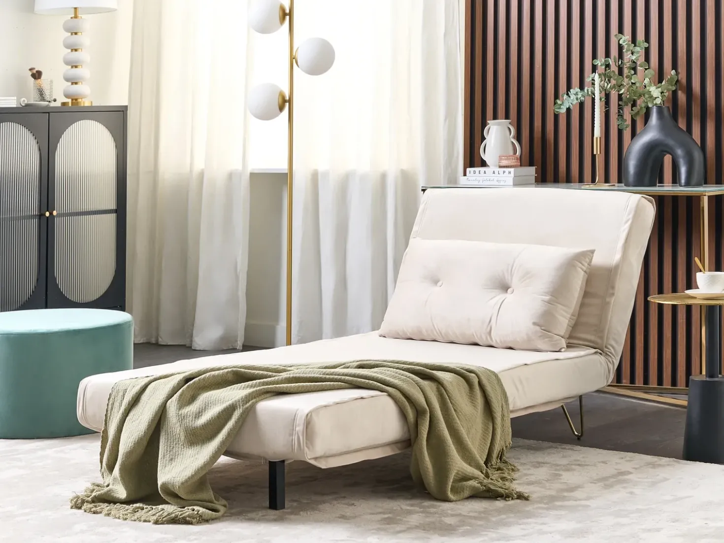 Set da salotto 3 posti VESTFOLD Velluto Beige