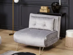 Set da salotto 3 posti VESTFOLD Velluto Grigio