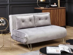 Set da salotto 3 posti VESTFOLD Velluto Grigio