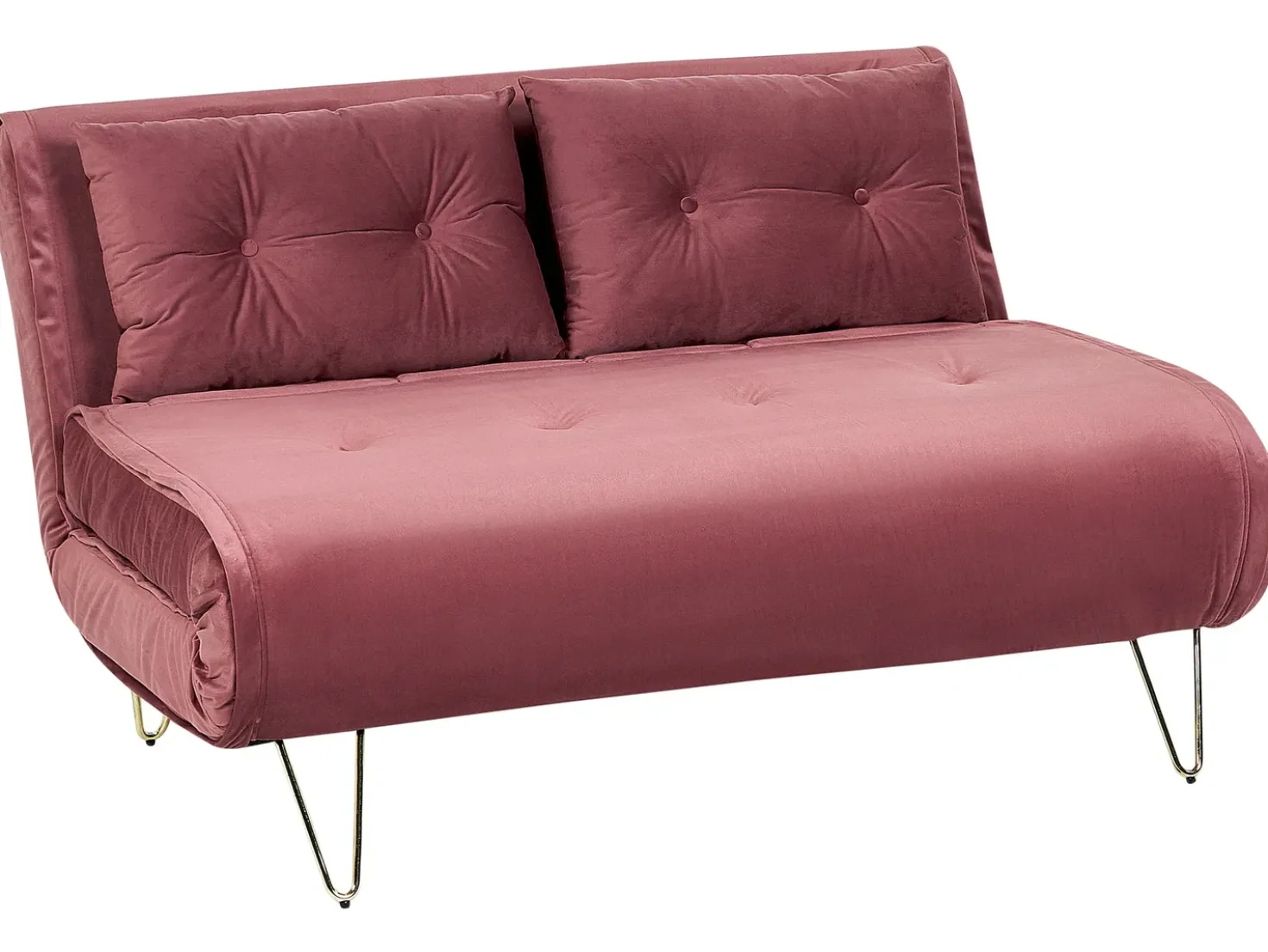 Set da salotto 3 posti VESTFOLD Velluto Rosa