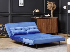 Set da salotto 3 posti VESTFOLD Velluto Blu marino