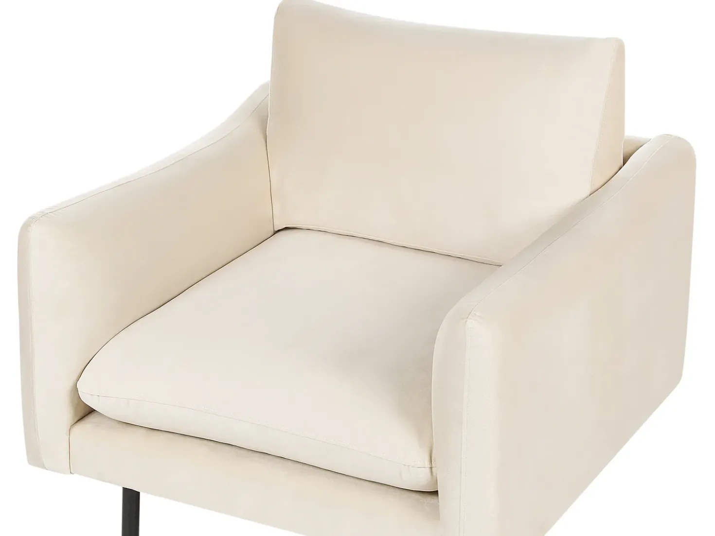 Set da salotto 5 posti VINTERBRO Velluto Beige chiaro con ottomana