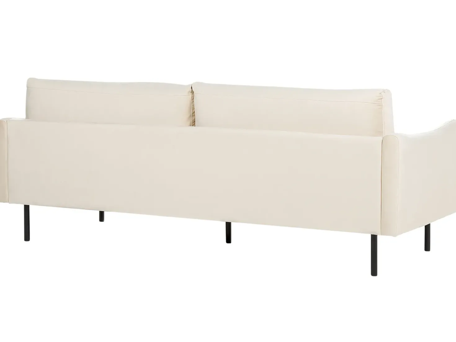 Set da salotto 5 posti VINTERBRO Velluto Beige chiaro con ottomana