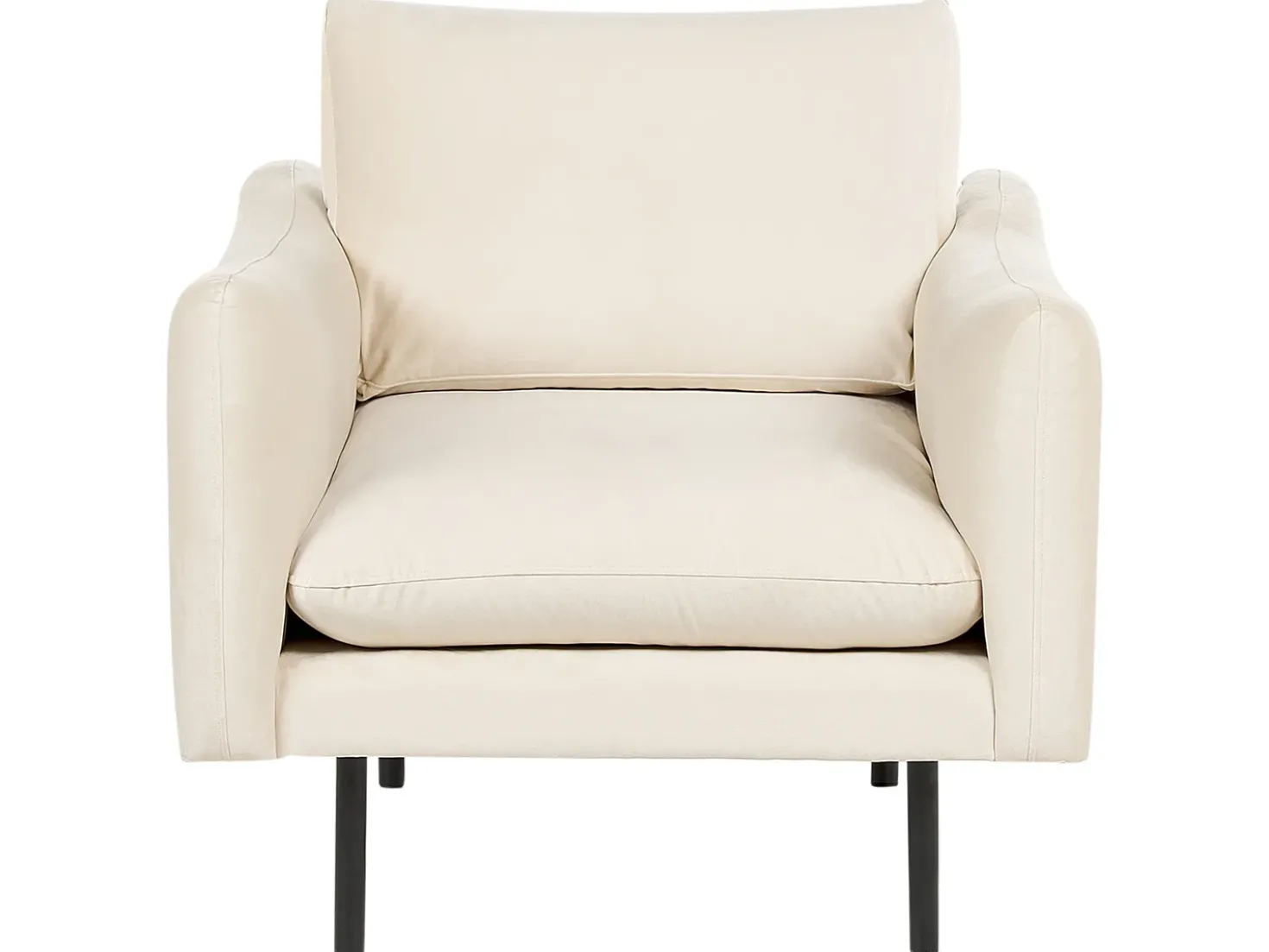 Set da salotto 5 posti VINTERBRO Velluto Beige chiaro con ottomana