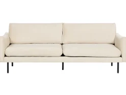 Set da salotto 5 posti VINTERBRO Velluto Beige chiaro con ottomana
