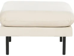 Set da salotto 5 posti VINTERBRO Velluto Beige chiaro con ottomana