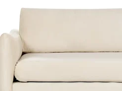Set da salotto 5 posti VINTERBRO Velluto Beige chiaro con ottomana