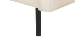 Set da salotto 5 posti VINTERBRO Velluto Beige chiaro con ottomana