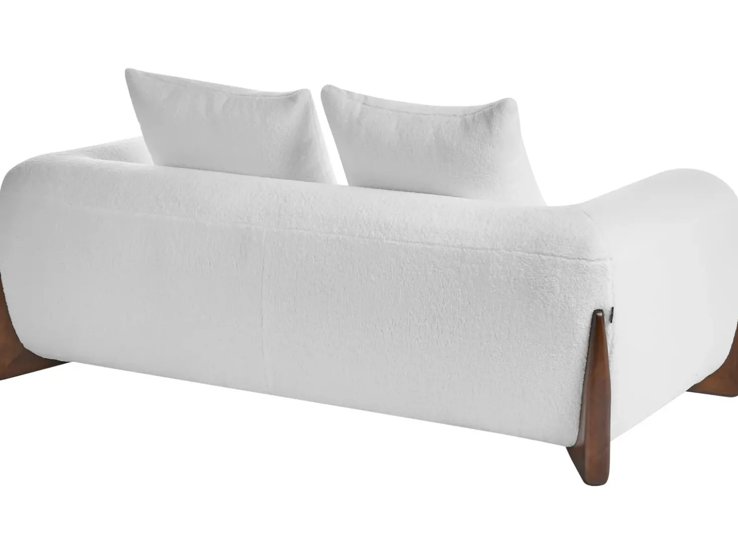 Set da salotto 6 posti VINLIDEN Bouclé Bianco