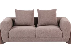 Set da salotto 6 posti VINLIDEN Bouclé Marrone