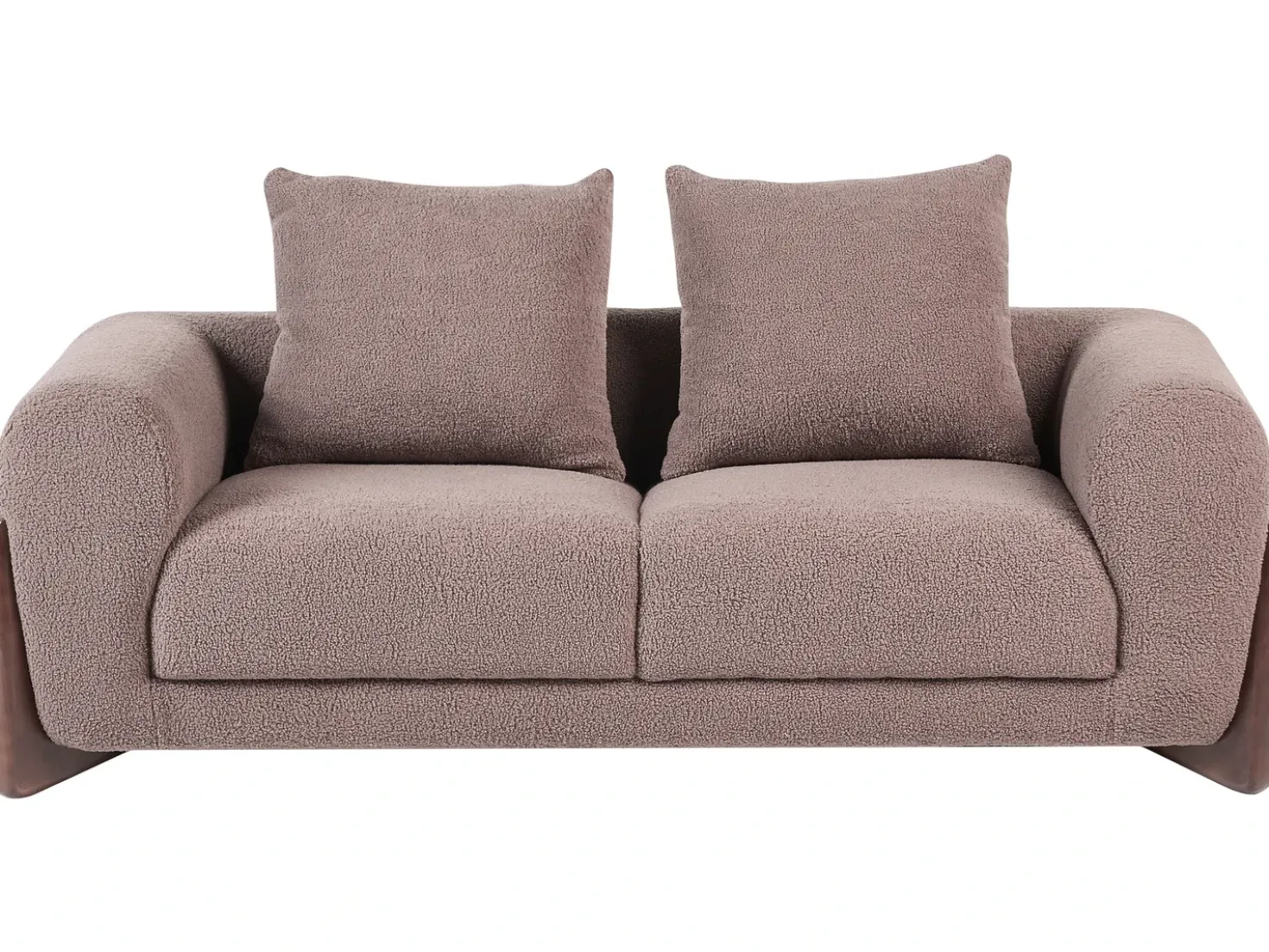 Set da salotto 6 posti VINLIDEN Bouclé Marrone