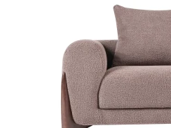 Set da salotto 6 posti VINLIDEN Bouclé Marrone