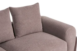 Set da salotto 6 posti VINLIDEN Bouclé Marrone