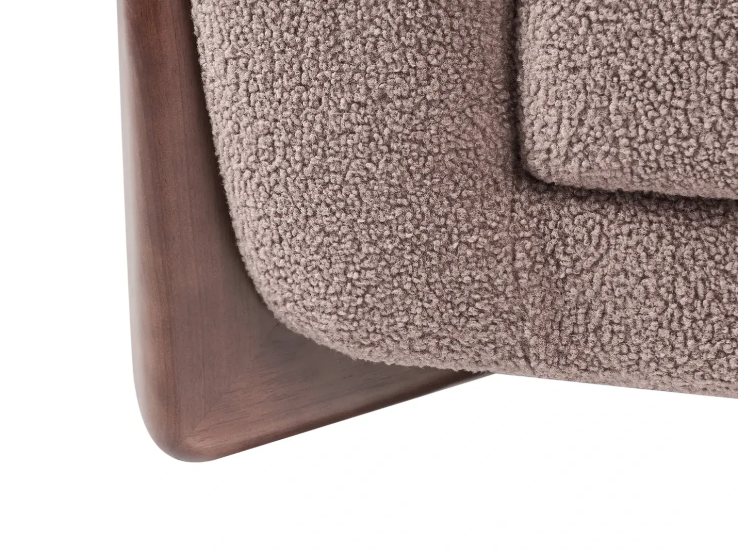 Set da salotto 6 posti VINLIDEN Bouclé Marrone