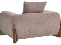 Set da salotto 6 posti VINLIDEN Bouclé Marrone