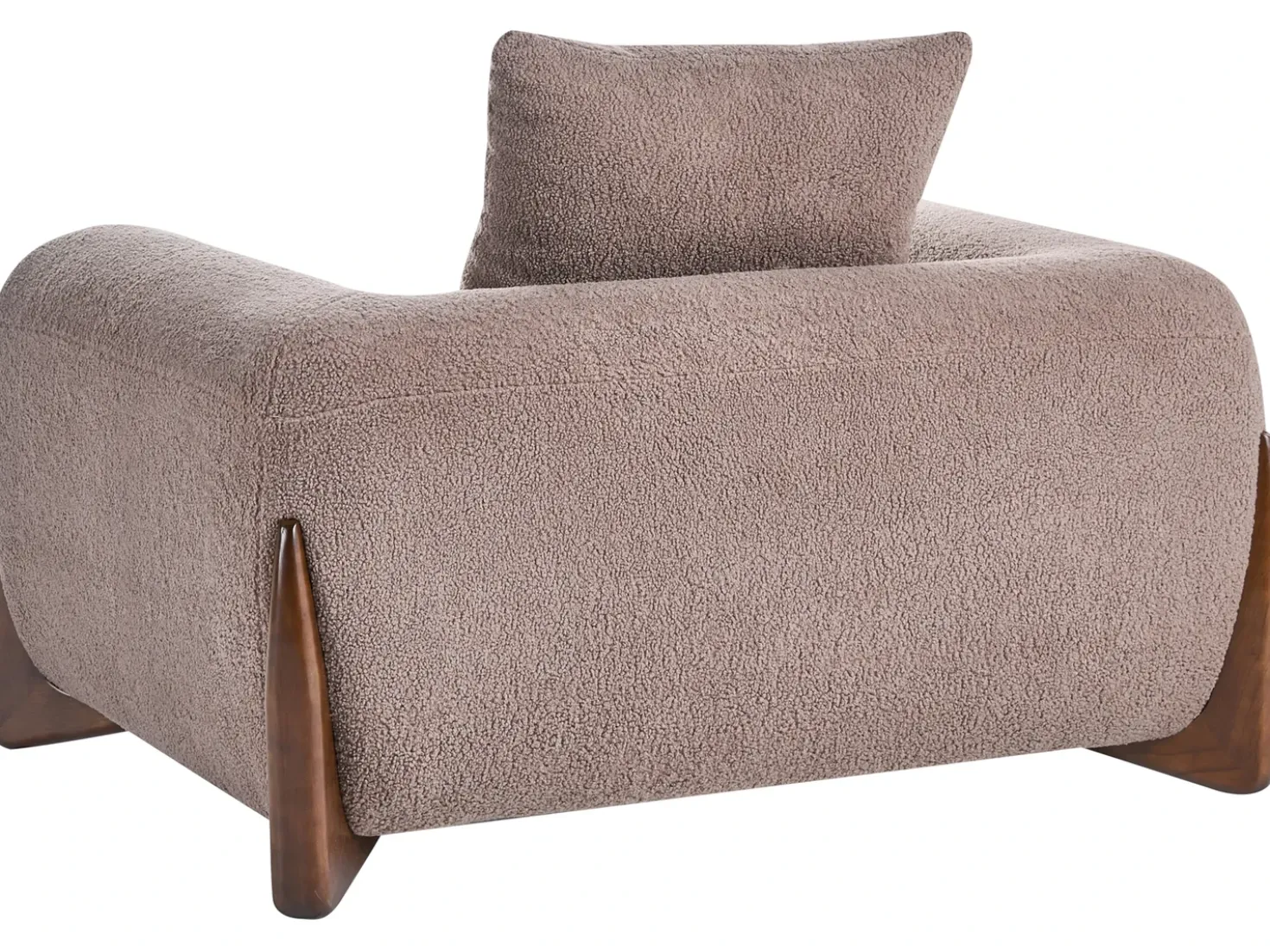 Set da salotto 6 posti VINLIDEN Bouclé Marrone
