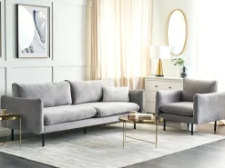 Set da salotto 4 posti VINTERBRO Velluto Grigio