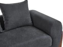 Set da salotto 6 posti VINLIDEN Nero