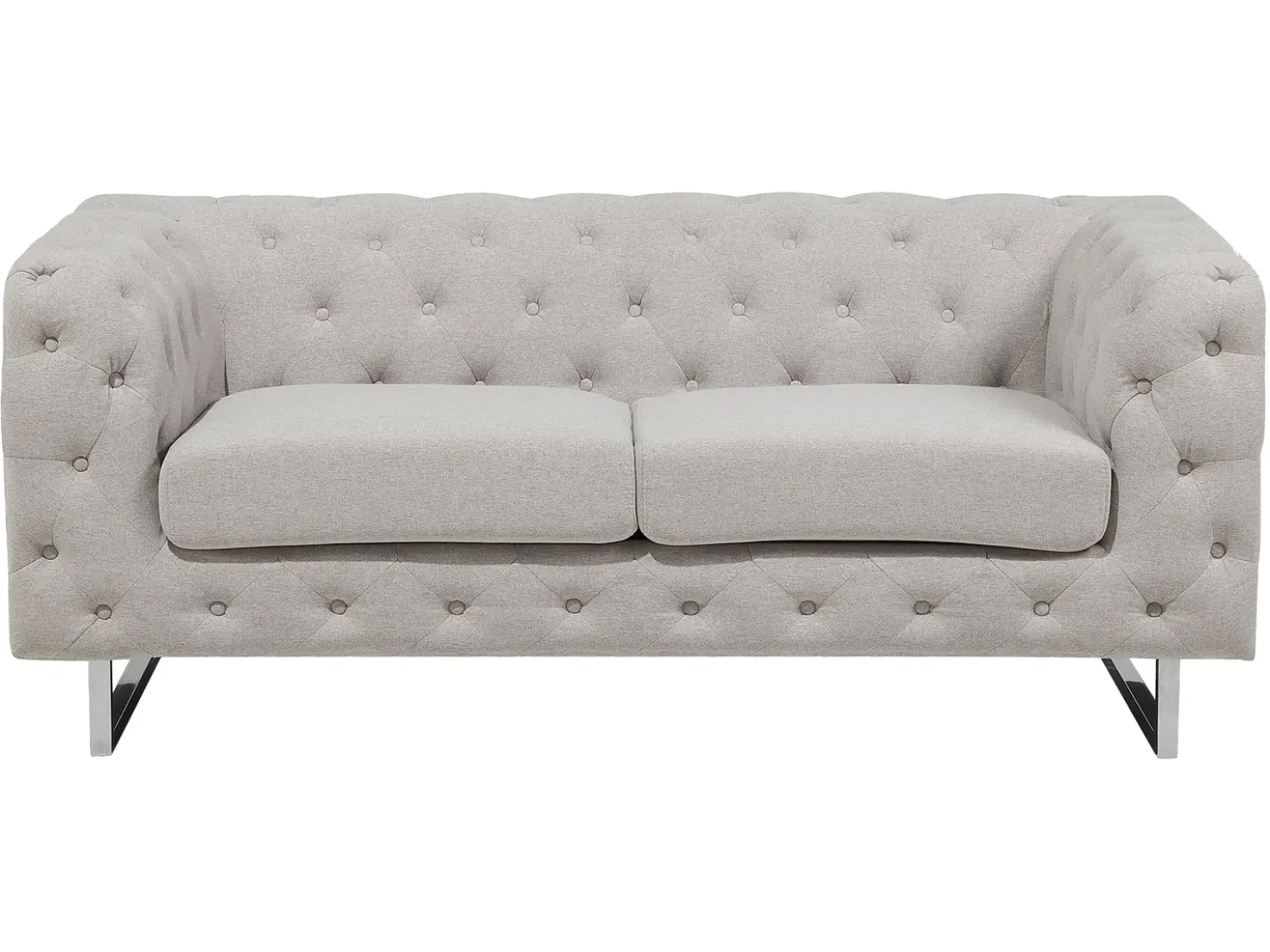 Set da salotto 5 posti VISSLAND Tessuto Beige chiaro