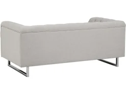 Set da salotto 5 posti VISSLAND Tessuto Beige chiaro