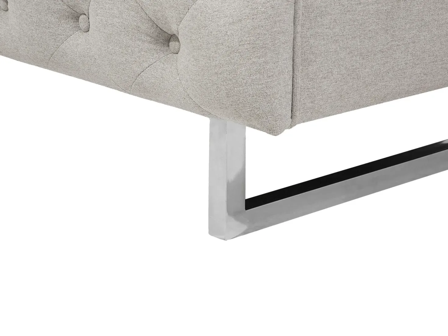 Set da salotto 5 posti VISSLAND Tessuto Beige chiaro