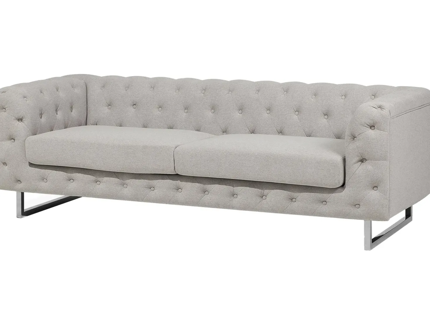 Set da salotto 5 posti VISSLAND Tessuto Beige chiaro