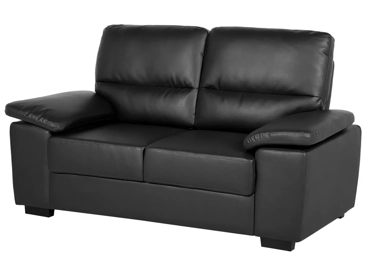Set da salotto 5 posti VOGAR Pelle sintetica Nero