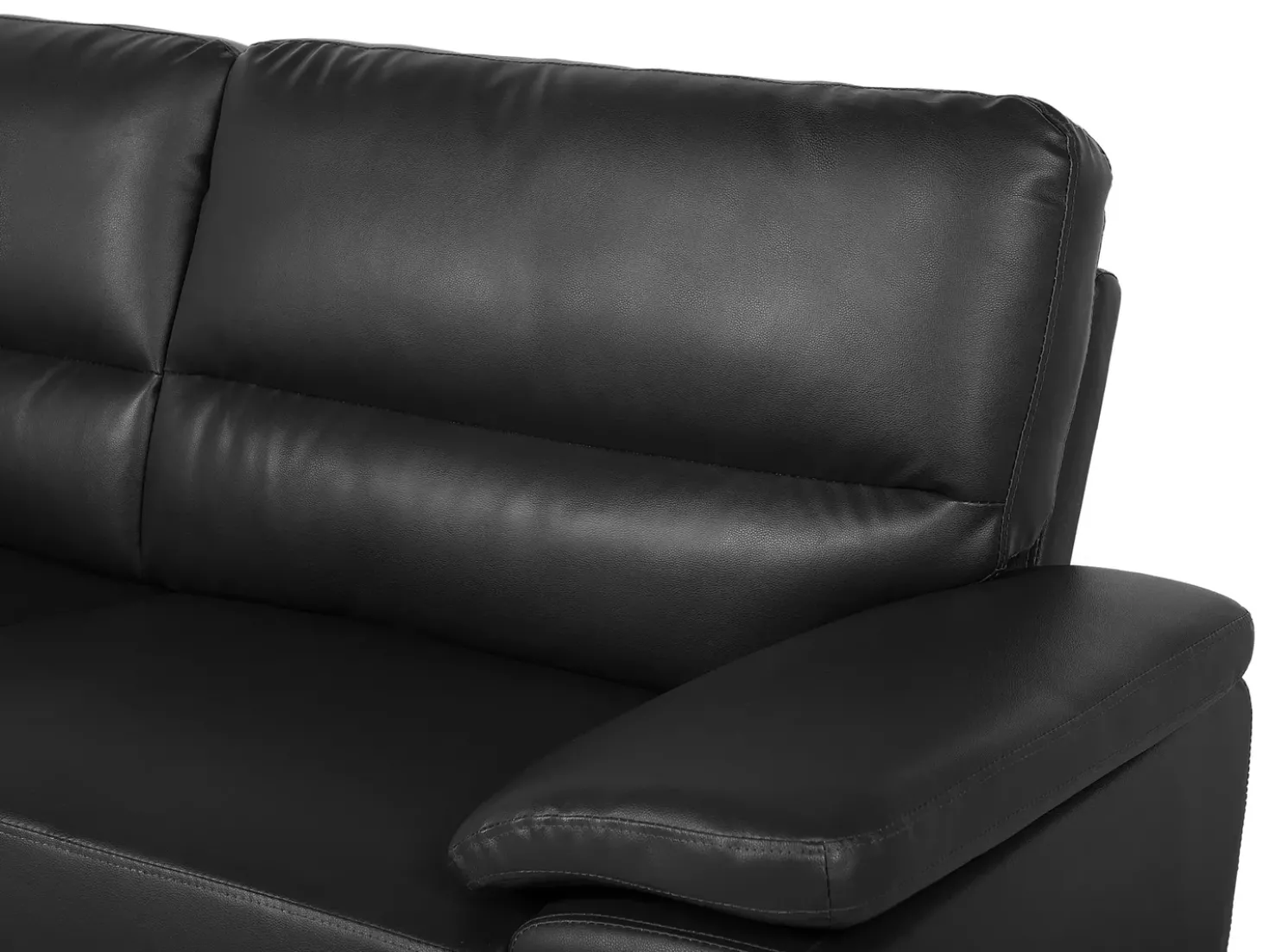 Set da salotto 5 posti VOGAR Pelle sintetica Nero