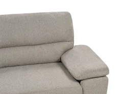 Set da salotto 5 posti VOGAR Tessuto Marrone chiaro