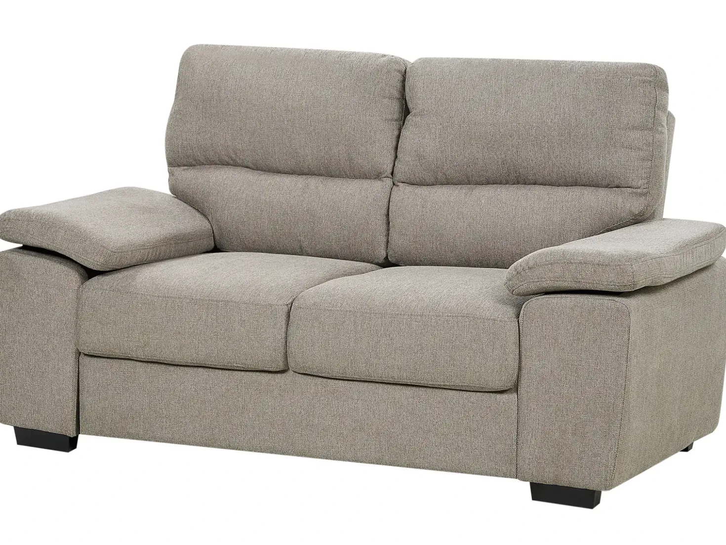 Set da salotto 5 posti VOGAR Tessuto Marrone chiaro