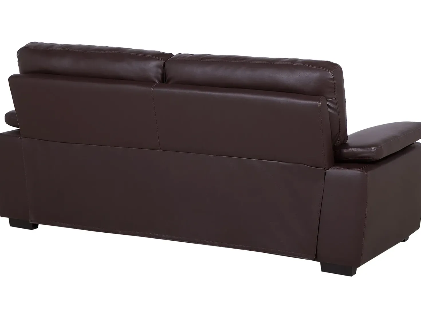 Set da salotto 5 posti VOGAR Pelle sintetica Marrone scuro