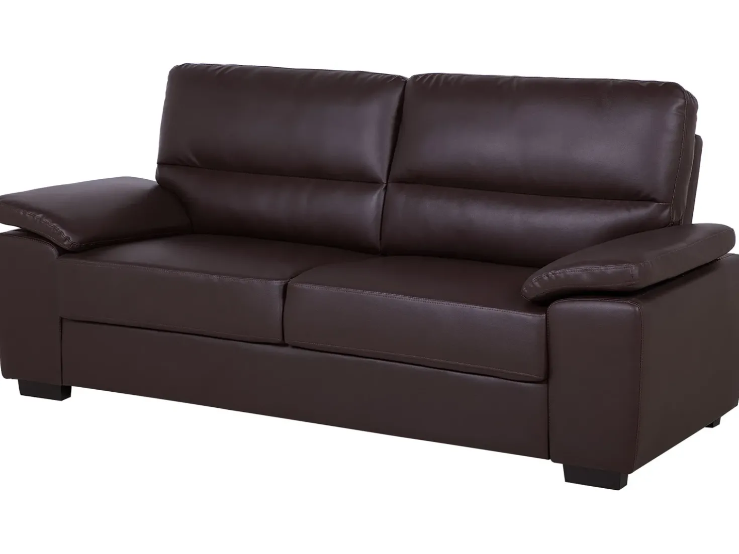 Set da salotto 5 posti VOGAR Pelle sintetica Marrone scuro