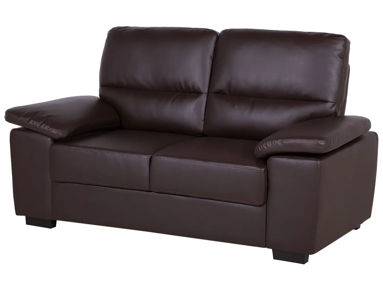 Set da salotto 5 posti VOGAR Pelle sintetica Marrone scuro