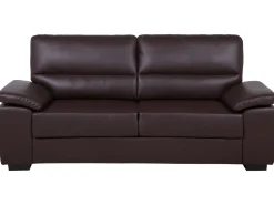 Set da salotto 5 posti VOGAR Pelle sintetica Marrone scuro