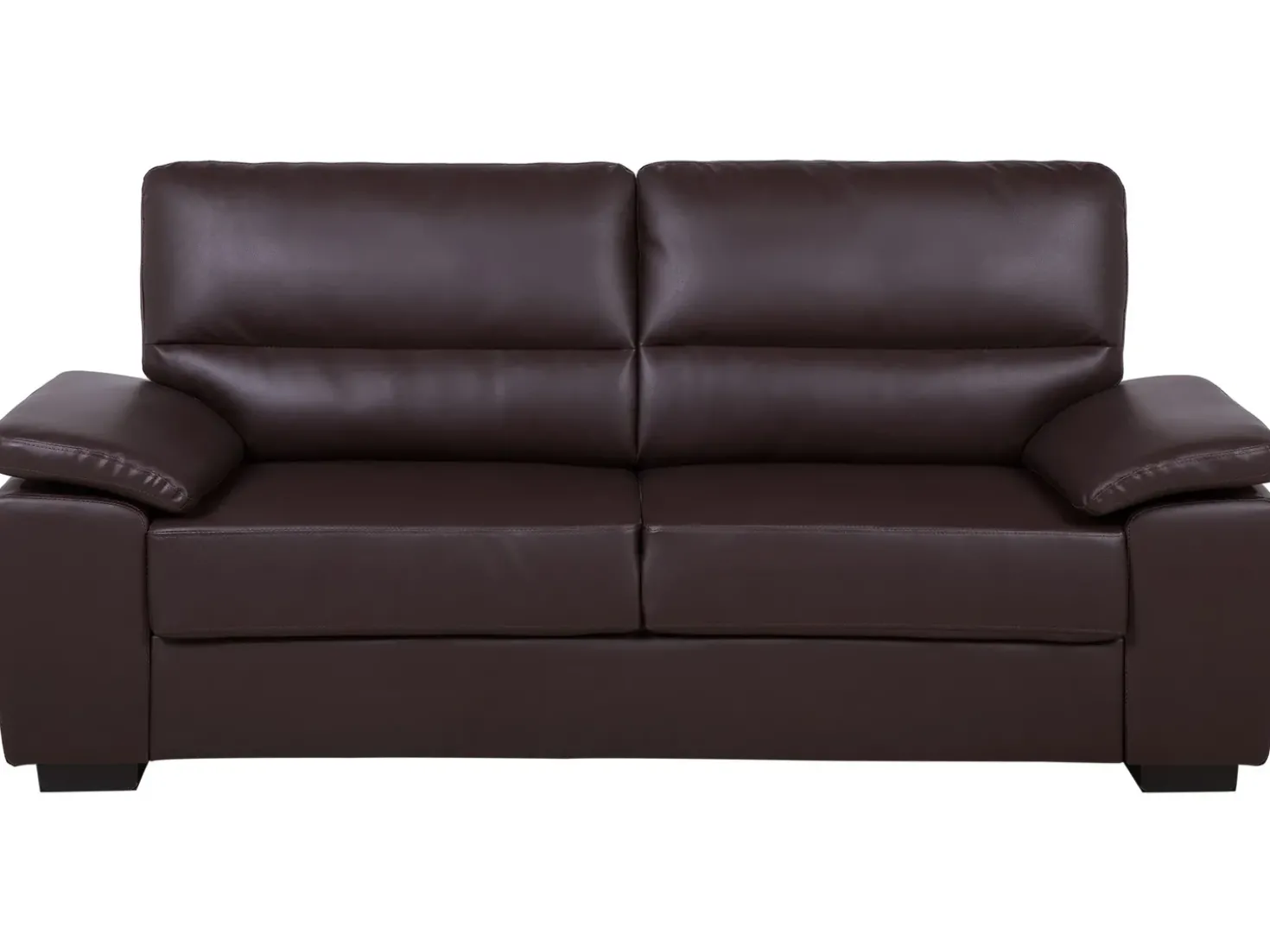 Set da salotto 5 posti VOGAR Pelle sintetica Marrone scuro