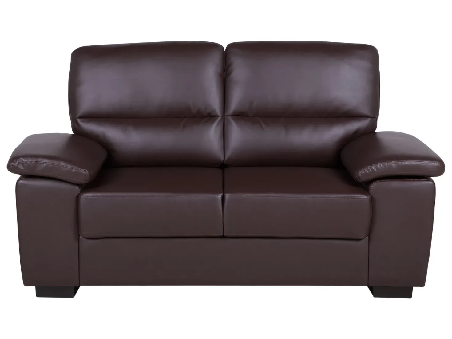 Set da salotto 5 posti VOGAR Pelle sintetica Marrone scuro